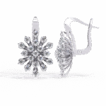 floral burst earrings