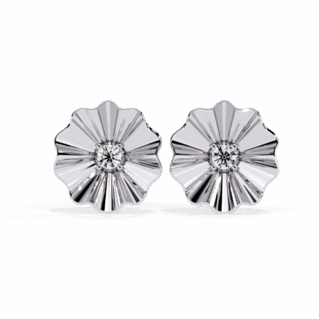 Golden Bloom Diamond Earrings