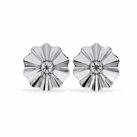 Golden Bloom Diamond Earrings