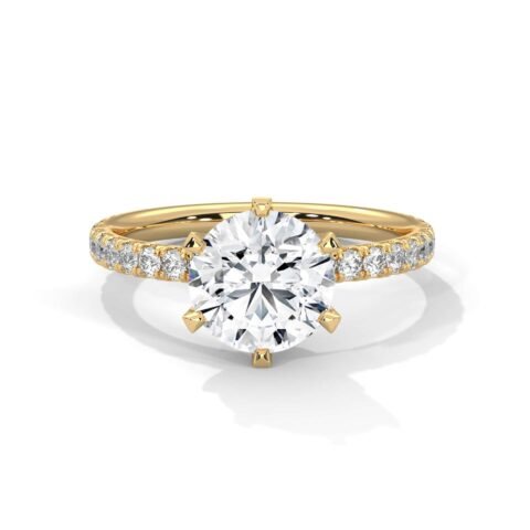 Celeste Crown Solitaire Ring