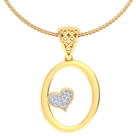 O for One-of-a-Kind – Diamond Initial Pendant