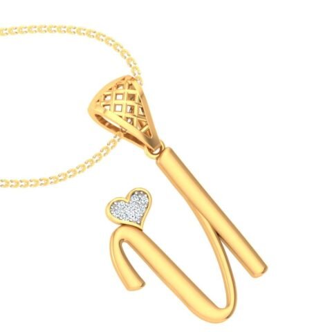 U for Uniqueness – Diamond Initial Pendant