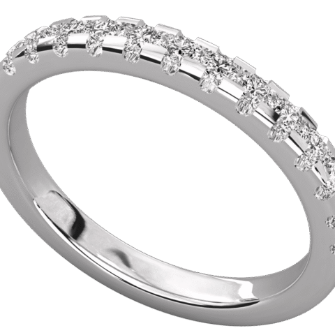 Sleek Diamond Half Eternity Band